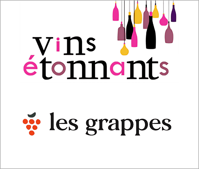logos Vins Étonnants & Les Grappes