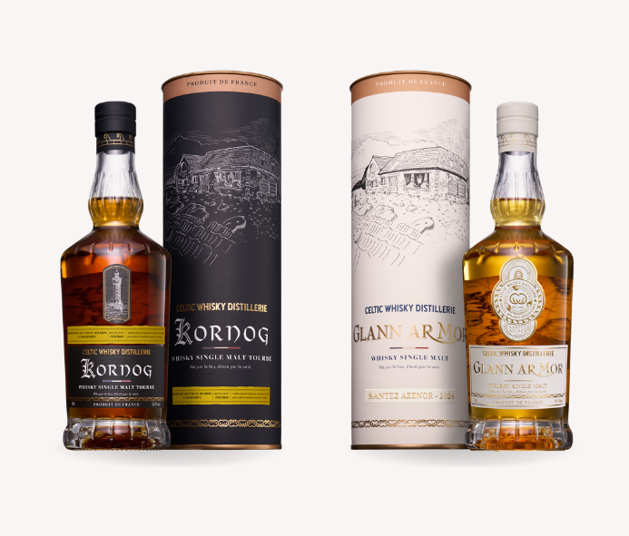 bouteilles Kornog Sauternes Bourbon Cask Reserve et Glann Ar Mor Santez Azenor 2024